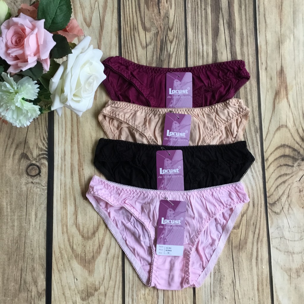 Quần lót nữ thun cotton chất siêu mát thấm hút mồ hôi tốt | BigBuy360 - bigbuy360.vn