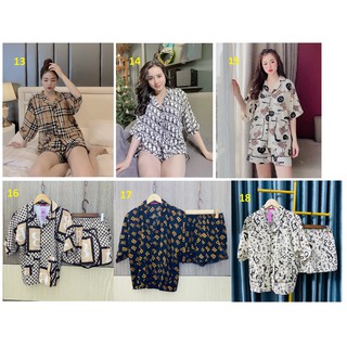 [MUA 2 GIẢM 30%] [50-70kg] Đồ Bộ Lụa Mai Ngô - Quần Đùi Tay Cánh Dơi (Big Size) (P