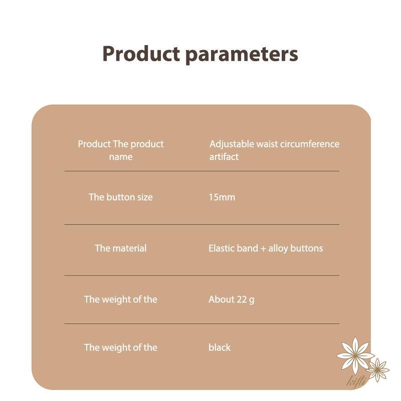 【kifli】Đai Lưng Thun Co Giãn Có Khóa Cài Có Thể Điều Chỉnh Dành Cho Mẹ Bầu
