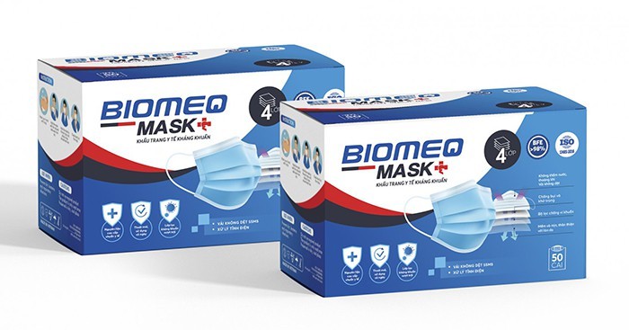 Khẩu trang y tế 4 lớp BIOMEQ MASK đạt chuẩn y tế