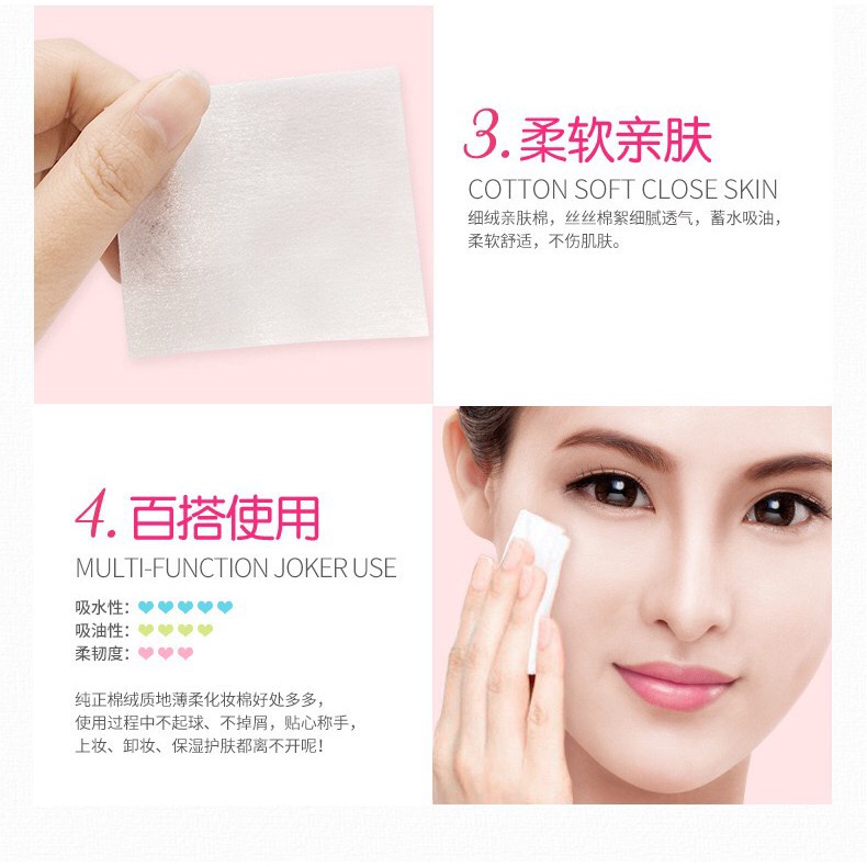 Bộ 100 Bông Tẩy Trang Bioaqua Chất Lượng Cao Tiện Dụng
