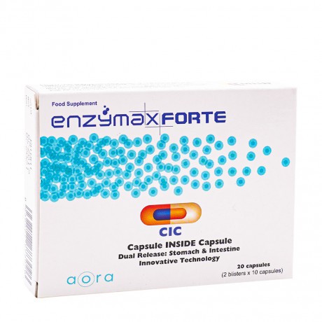 Hỗ trợ tăng cường tiêu hóa, giúp giảm chứng đầy bụng khó tiêu do thiếu hụt enzyme chuyển hóa thức ăn Enzymax Forte