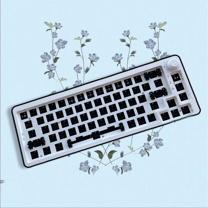 Kit bàn phím cơ TM680 - Hotswap, RGB, Núm xoay Multimedia, Stab Cherry | BigBuy360 - bigbuy360.vn