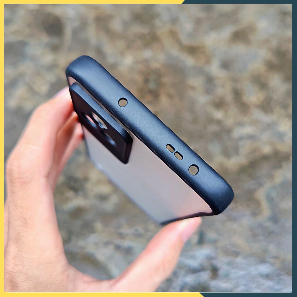 Redmi k40s_Ốp lưng nửa cạnh lưng nhám chống bám vân tay bảo vệ camera - phụ kiện điện thoại linh huỳnh
