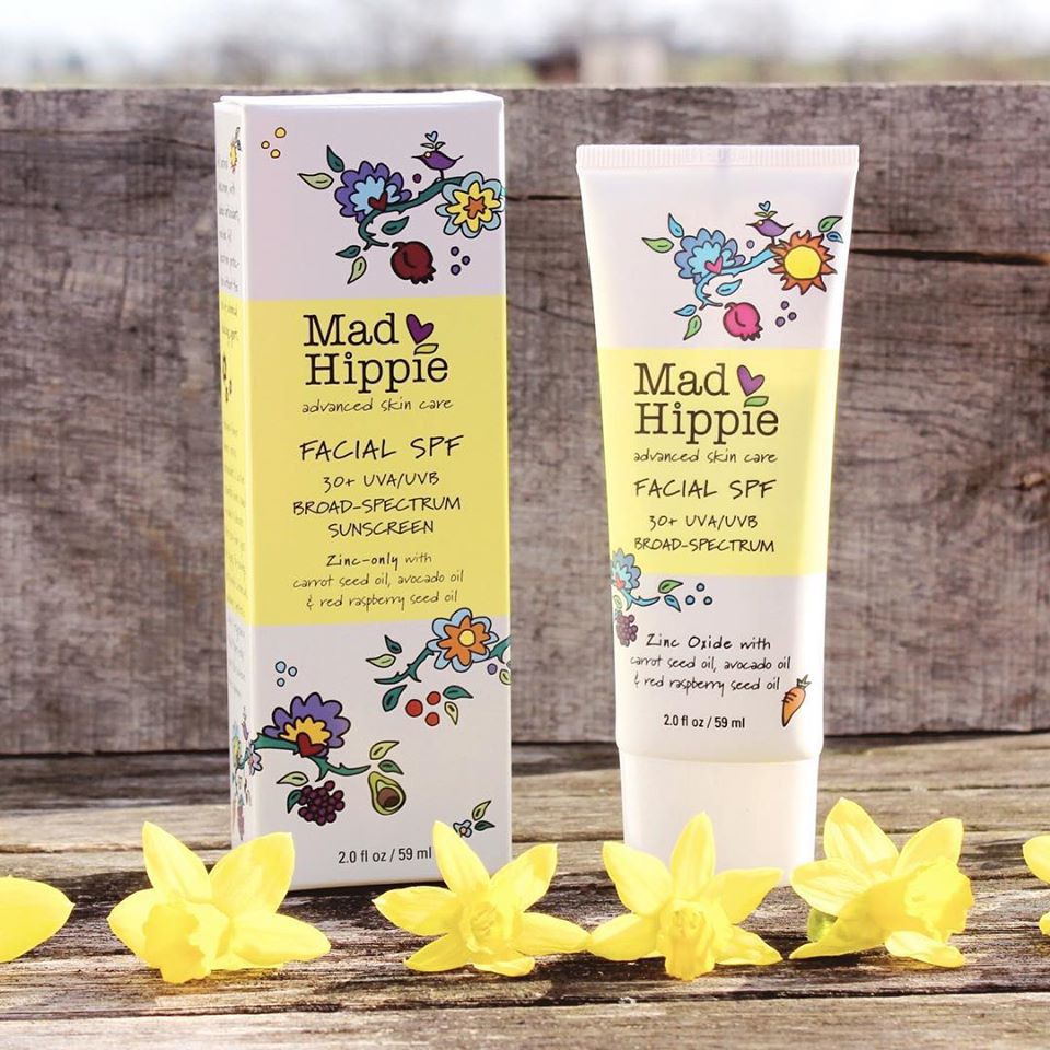 KEM CHỐNG NẮNG MAD HIPPIE FACIAL SPF 30+ UVA/UVB Broad-Spectrum 60g cho da nhạy cảm Beautythienthanh