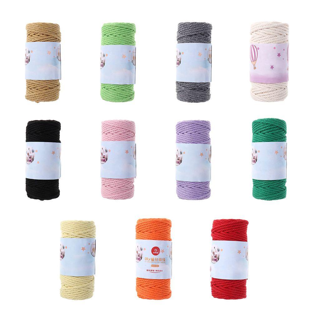 DORAW Cuộn Dây Cotton 3mm Dùng Làm Đồ Trang Trí Phong Cách Boho
