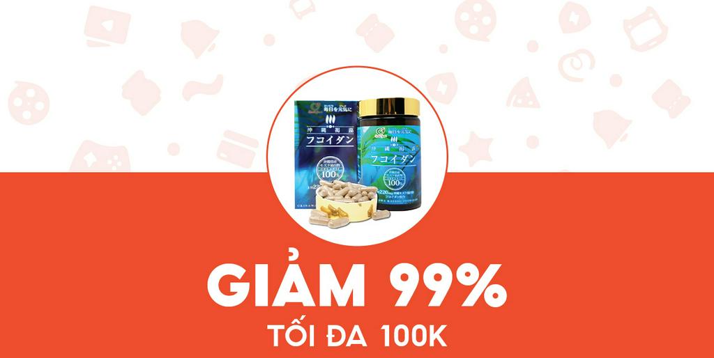 - KONNI39 - Giảm 100K cho Fucoidan Kanehide Bio 180vien