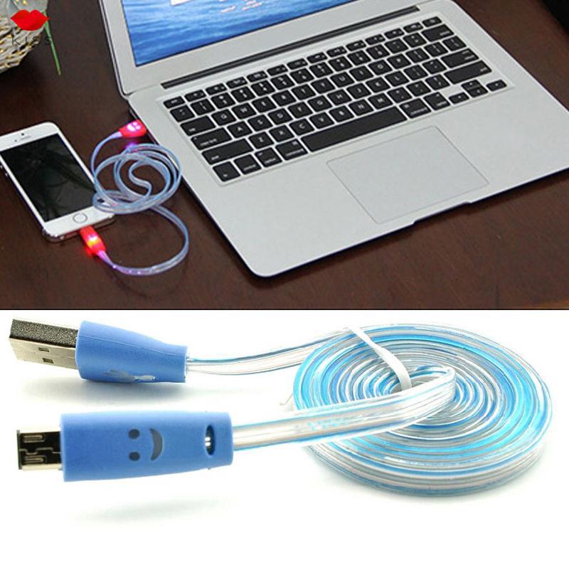 Cáp sạc phát sáng 1m flowing Light Micro USB 2.0