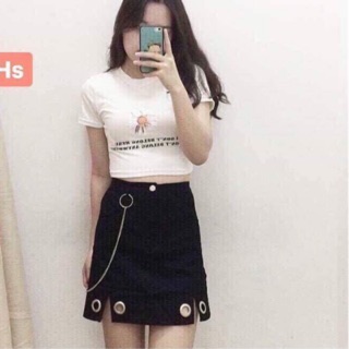 Áo croptop body hoa cúc cộc tay siêu đẹp