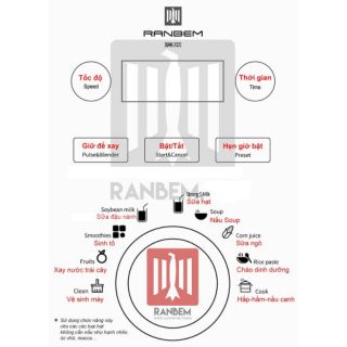 Máy xay sữa hat Ranbem 732G