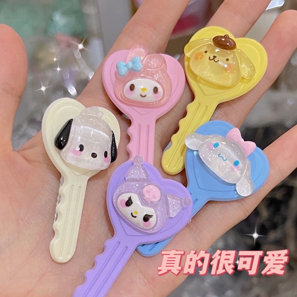 Kẹp Tóc Mái Trong Suốt Họa Tiết Hoạt Hình Dễ Thương Cho Bé Gái