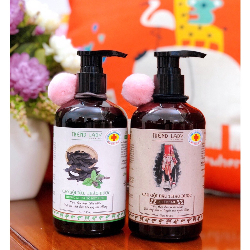 Cao gội đầu thảo dược Người Dao TREND LADY 550ml -  HƯƠNG NHU & BỒ KẾT RỪNG KHO BUON PHIA NAM
