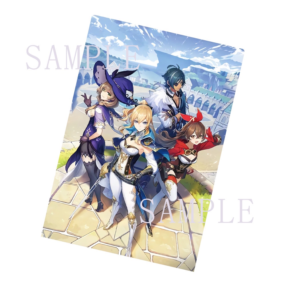 Card bo góc in hình NHÂN VẬT game GENSHIN IMPACT ảnh thẻ bo viền 5*8cm