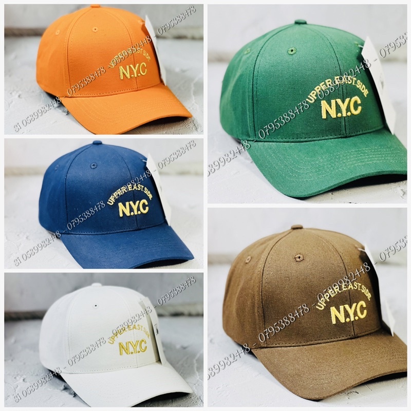NÓN KẾT KAKI THÊU CHỮ NYC NAM NỮ NĂNG ĐỘNG - MŨ LƯỠI TRAI NAM NỮ CHẤT VẢI CAO CẤP