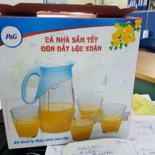 BỘ BÌNH LY THỦY TINH CAO CẤP