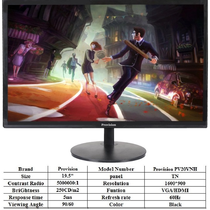 Màn hình LCD Provision 18'' - 32'' full mã HÀNG CHÍNH HÃNG BẢO HÀNH 1 NĂM