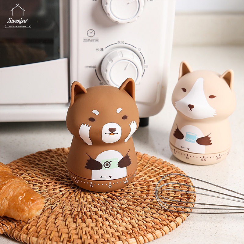 Đồng hồ đếm ngược SWEEJAR bằng ABS hình động vật dùng để nấu nướng