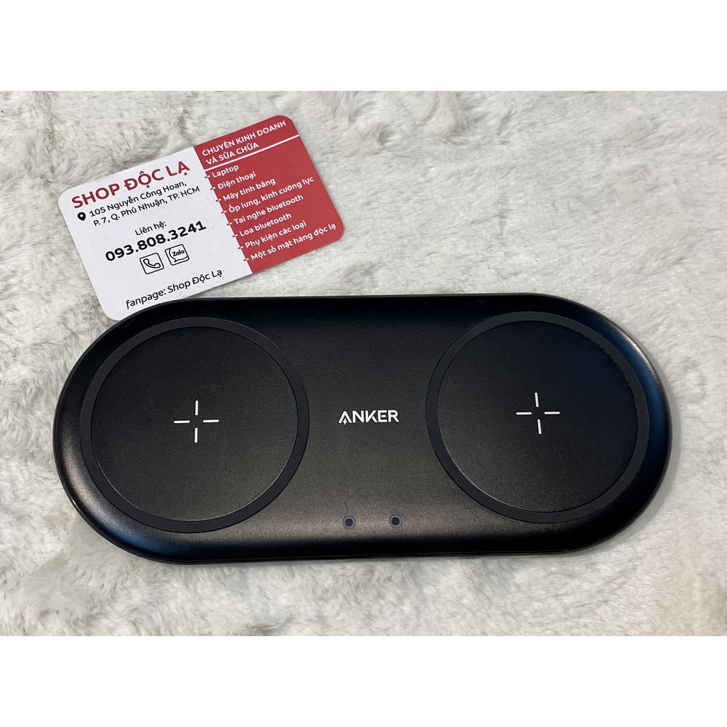 Đế sạc không dây Anker PowerWave 10 Dual Pad A2571