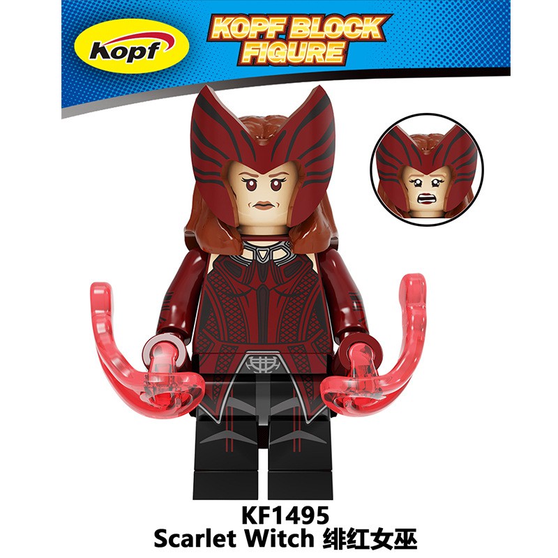 Minifigures Các Mẫu Nhân Vật Marvel DC MCU Vision Wanda Mẫu Mới Ra Siêu Đẹp KF6134