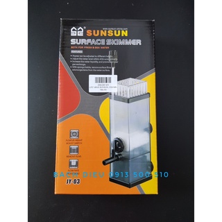 Lọc váng sun sun jy-03 cho hồ bể thủy sinh cá cảnh tép cảnh