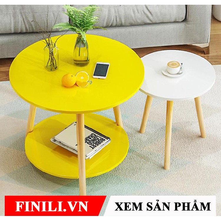 Bàn sofa kiểu dáng đẹp màu gỗ FNL-54