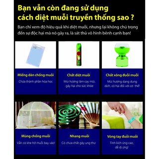 Đèn bắt muỗi diệt côn trùng mini UV LED Nexis