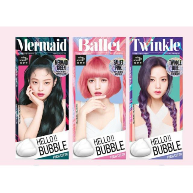 Thuốc nhuộm tóc bọt biển Hello Bubble Mise en scene Hàn Quốc mẫu mới