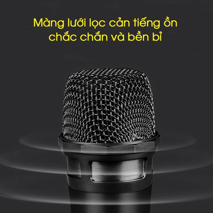 Mic Không Dây Karaoke V12 Cho Loa Kéo, Ampli Loại Tốt Hát Nhẹ, Không Hú 2906linh
