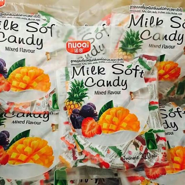 Kẹo Dẻo Milk Soft Thái Lan 24 Vị Gói 320G