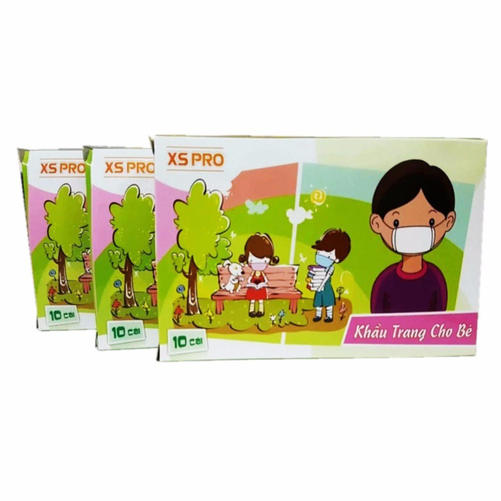 Combo 3hộp 30 cái khẩu trang y tế trẻ em XS PRO | BigBuy360 - bigbuy360.vn