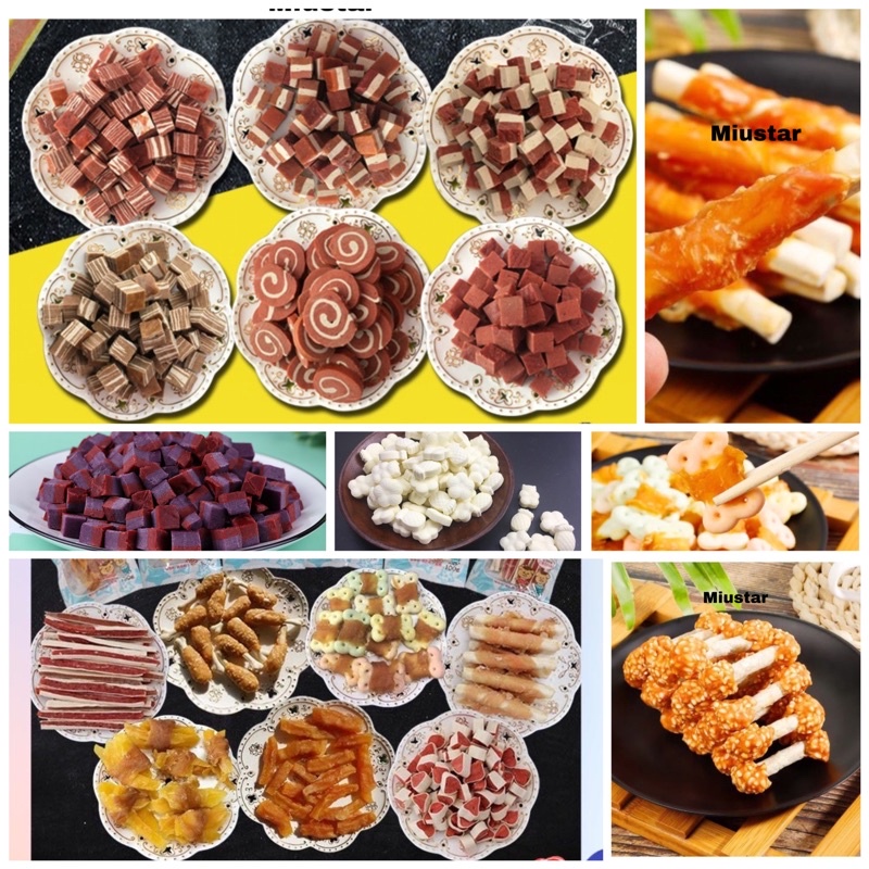 Bánh thưởng cho chó (Nhiều loại) 100gr/túi Đồ ăn cho chó mèo thú cưng