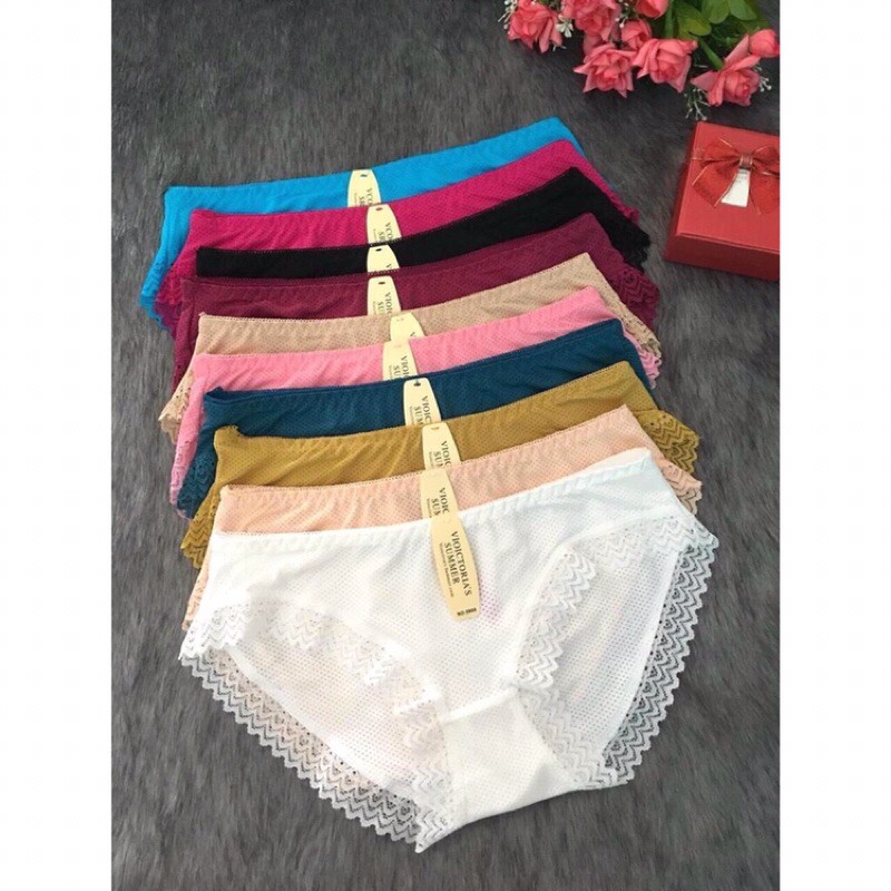 Quần Lót Su Thông Hơi Viền Ren