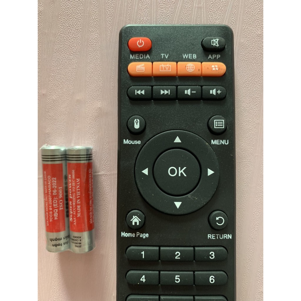 REMOTE ĐIỀU KHIỂN VINABOX SỬ DỤNG CHO MODEL:X9,X10,X20 2GB 4G,X3,X2 PLUS,X4