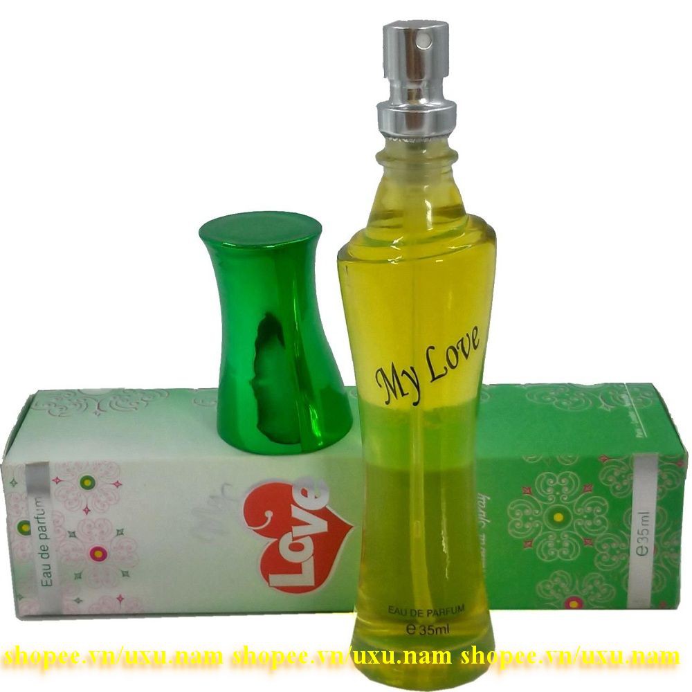 Nước Hoa Nữ 35Ml My Love Hộp Màu Xanh Lá Chính Hãng.