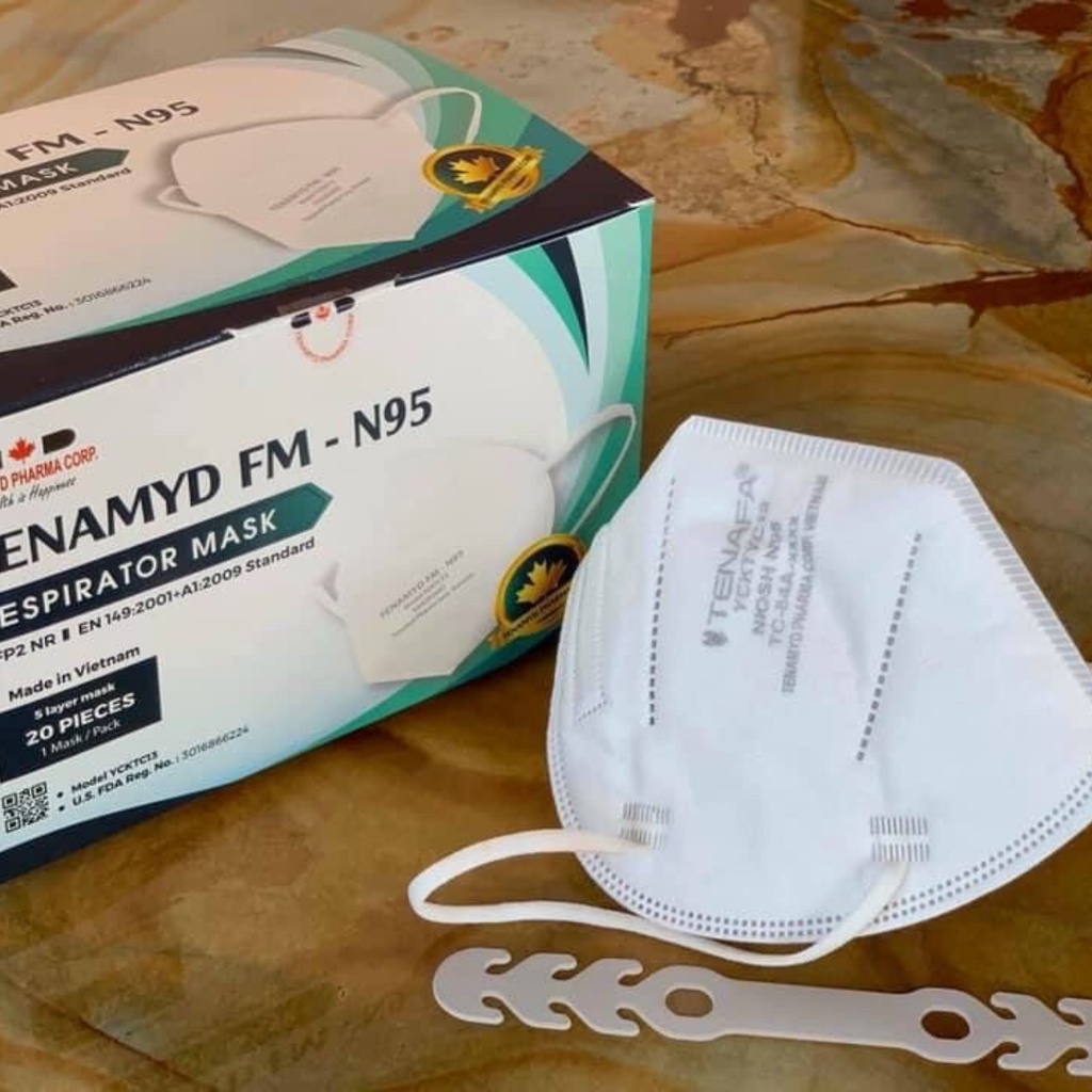 Khẩu trang 5 lớp kháng khuẩn TENAMYD - N95- Hộp 20 chiếc - Hàng chính hãng | BigBuy360 - bigbuy360.vn