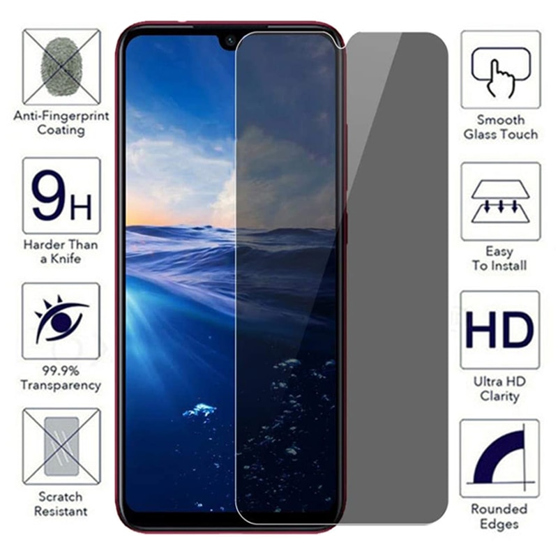 Kính cường lực chống nhìn trộm cho Xiaomi Mi 10 lite 9 8 6 Mi CC9 CC9E 8se