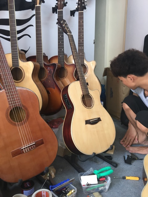 Guitar hồng đào việt