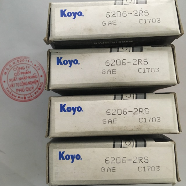 Vòng bi, bạc đạn Koyo 6206 2RS
