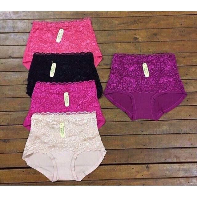 [Mã 12FASHIONSALE1 giảm 10K đơn 50K] Quần lót nữ cotton phối ren cạp cao gen bụng, quần lót định hình M2015 - 004QL143 | BigBuy360 - bigbuy360.vn