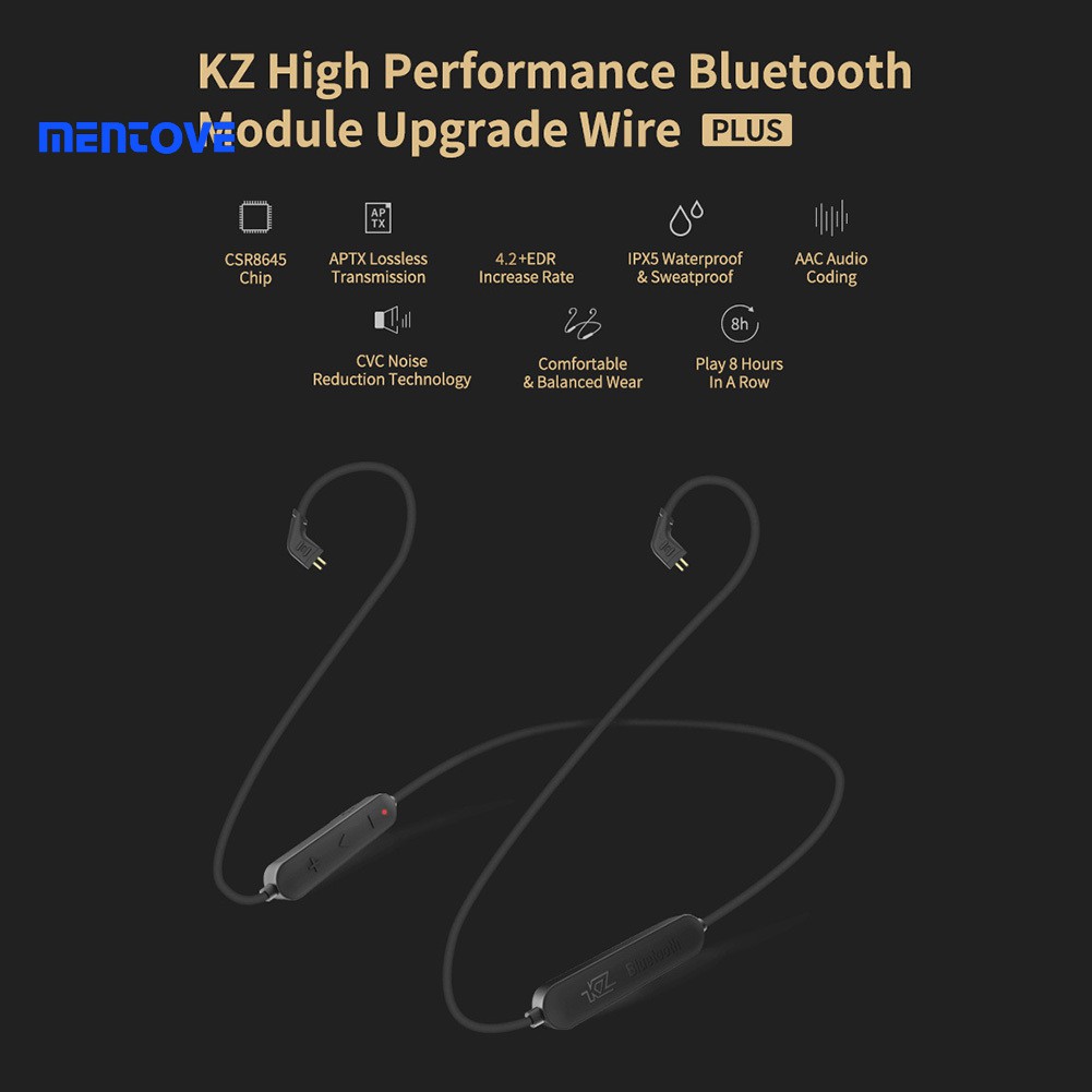 Dây Cáp Tai Nghe Bluetooth Kz 2pin / Mmcx Kz-Zs5 / Zs6 / Zsa / Zst / Zsn / Zs10