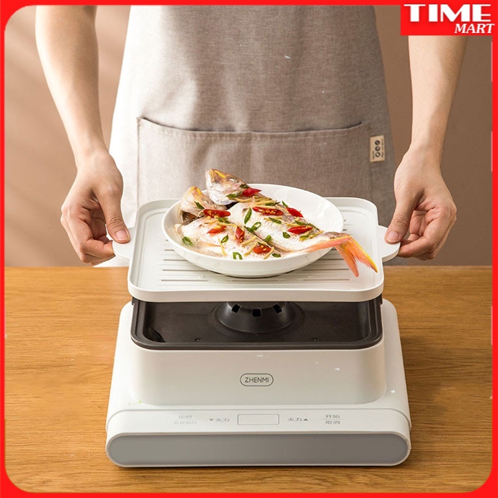[CHÍNH HÃNG] Máy hấp điện 3 tầng 12L ZHENMI ZMZG-02 Xiaomi hấp đa năng. Tiện lợi cho mọi gia đình việt [TIME_MART ]
