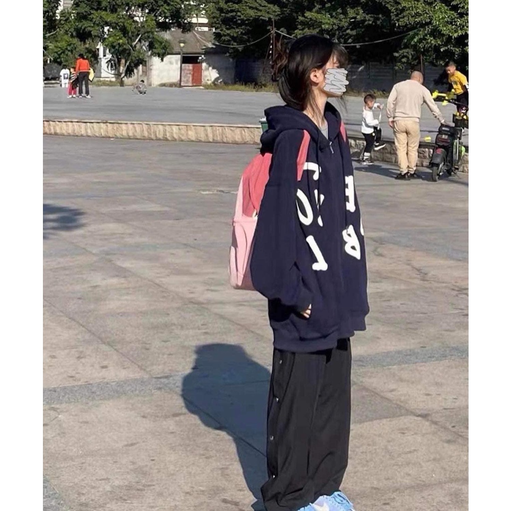 Sét Đồ Nữ Ulzzang Áo Nỉ Bông Kèm Quần Dập cúc Hotrend 2022