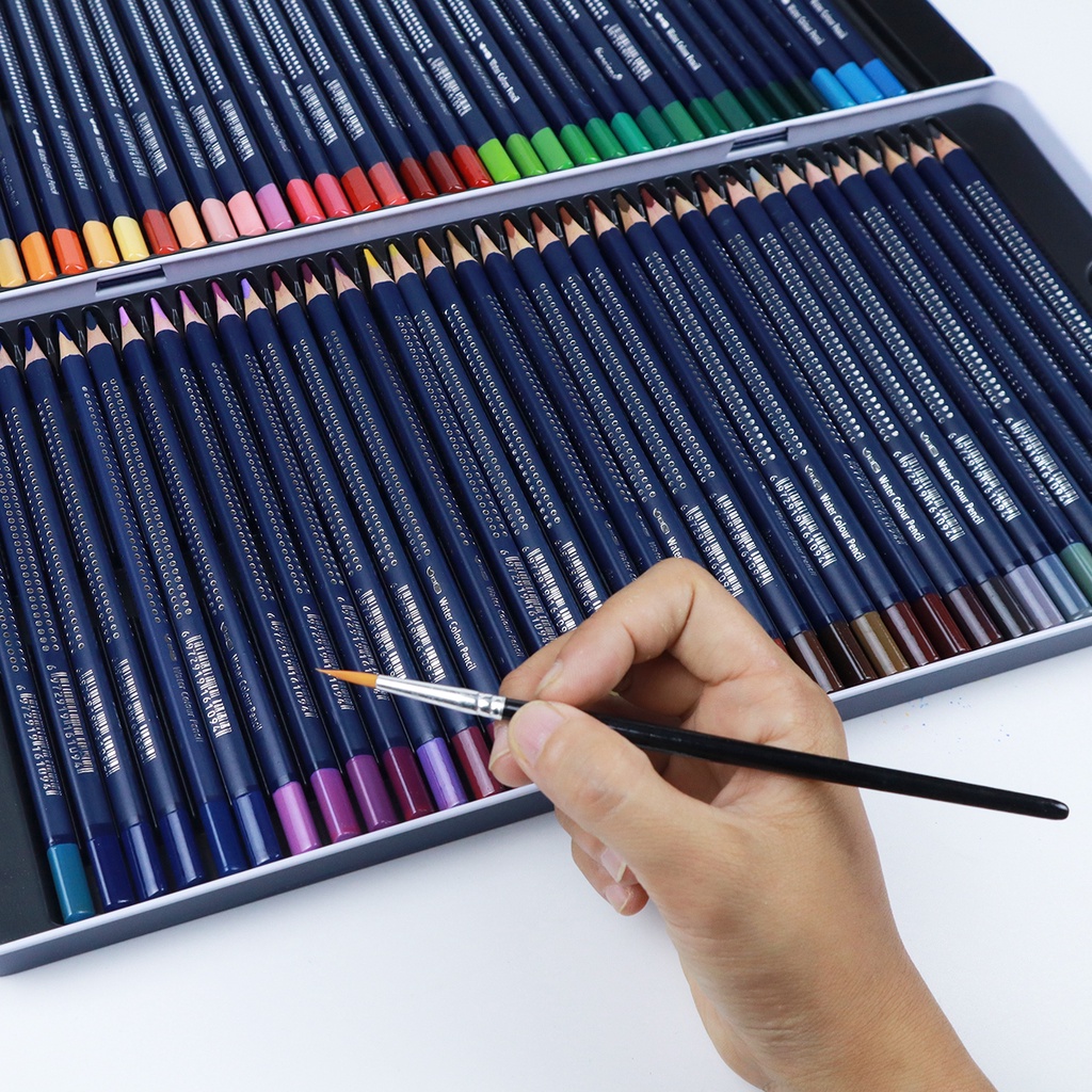 Chì Màu Nước Siêu Cao Cấp Mới 24/36/48/72 Màu Hộp Thiếc