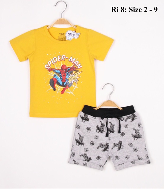 Bộ short thun Yoyo bé trai