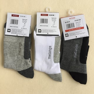 Tất/Vớ Nam Cao Cấp Melange Cổ Dài Sợi Cotton Thấm Hút Mồ Hôi, Khử Mùi MC0501