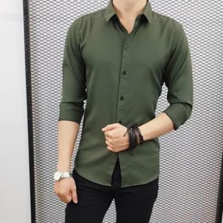 Áo sơ mi nam trơn tay dài đủ màu LV-523 | BigBuy360 - bigbuy360.vn