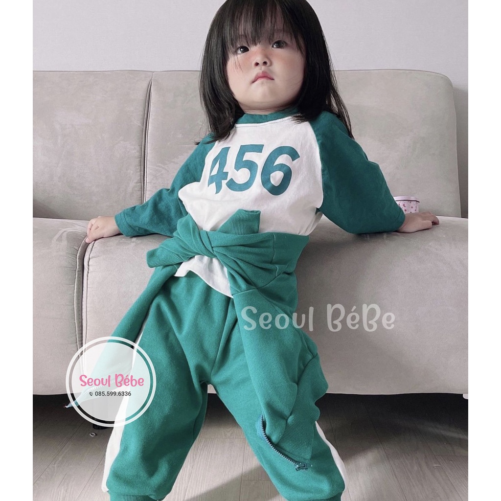 Áo dài tay Oottbebe Squid game cho bé từ 1-5 tuổi made in Korea