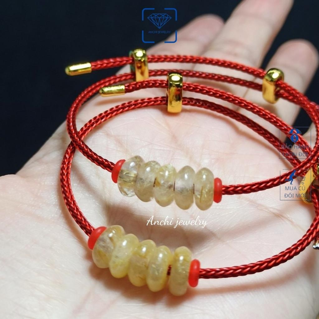 Vòng tay dây cước / thép đeo charm, lu thống, đồng điếu phong thuỷ, xỏ vòng handmade cho nam nữ -  dây nhỏ 2mm màu đỏ | BigBuy360 - bigbuy360.vn