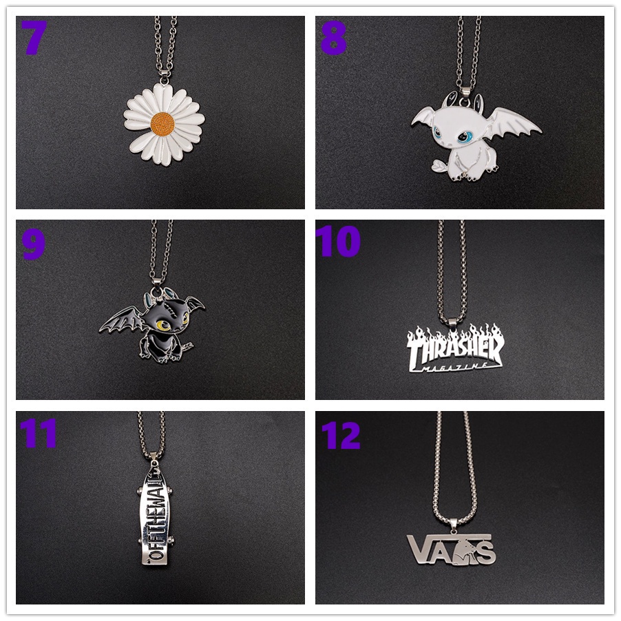Vòng cổ Thép Titan Màu Sắc Cá Tính Phong Cách hip hop Cho Nam Nữ