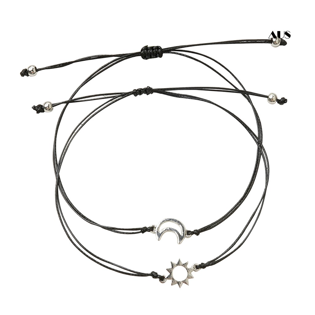 Set 2 Vòng Tay Mặt Trăng / Mặt Trời Cho Cặp Đôi